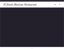 Tablet Screenshot of eljinetemexicanrestaurant.com